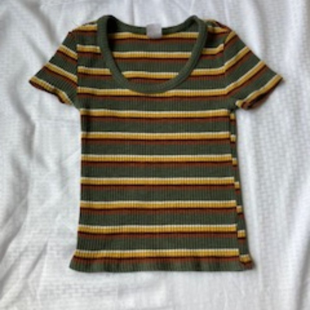 Green Striped Tee